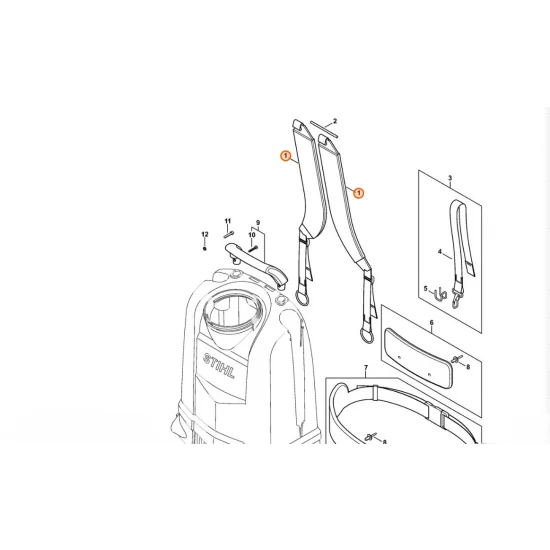 STIHL  Pas nośny 4255 710 9006